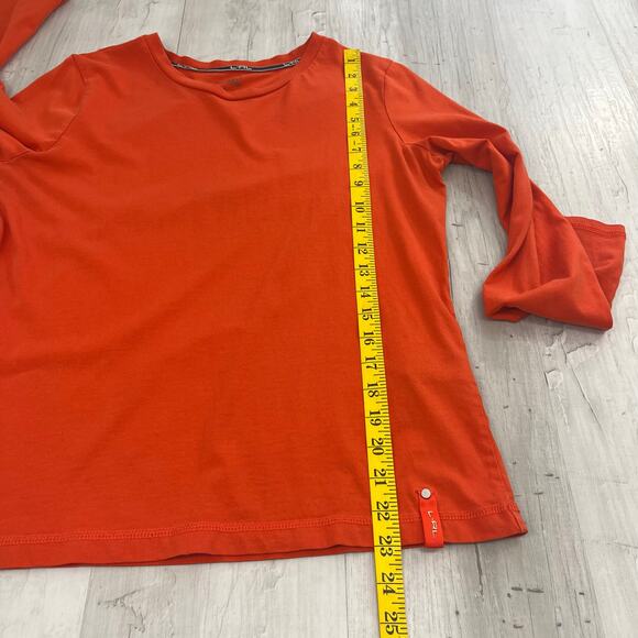 Lauren Ralph Lauren Orange Long Sleeve Cotton Basic Plain Halloween Shirt Large - Picture 9 of 9